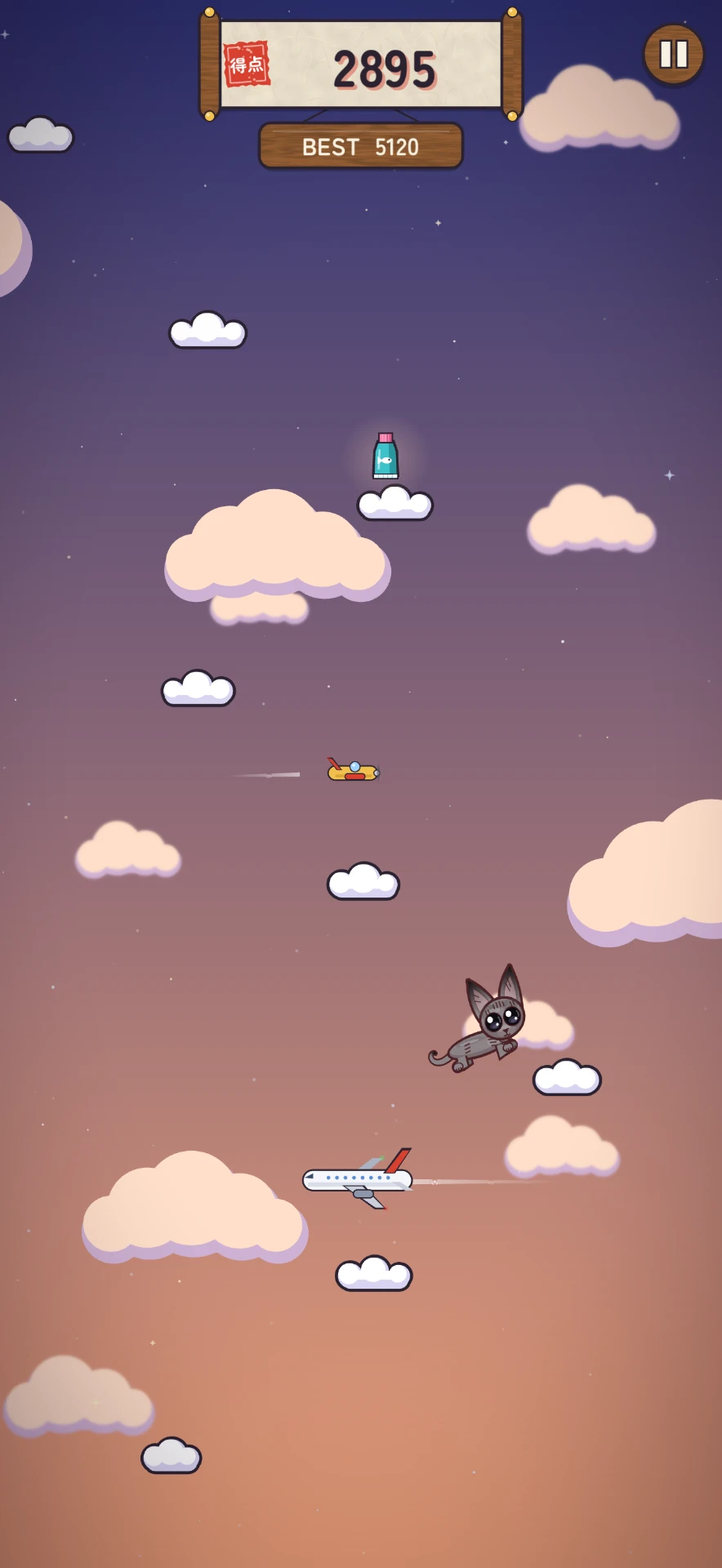 Wrinkle Jump — Dusk sky